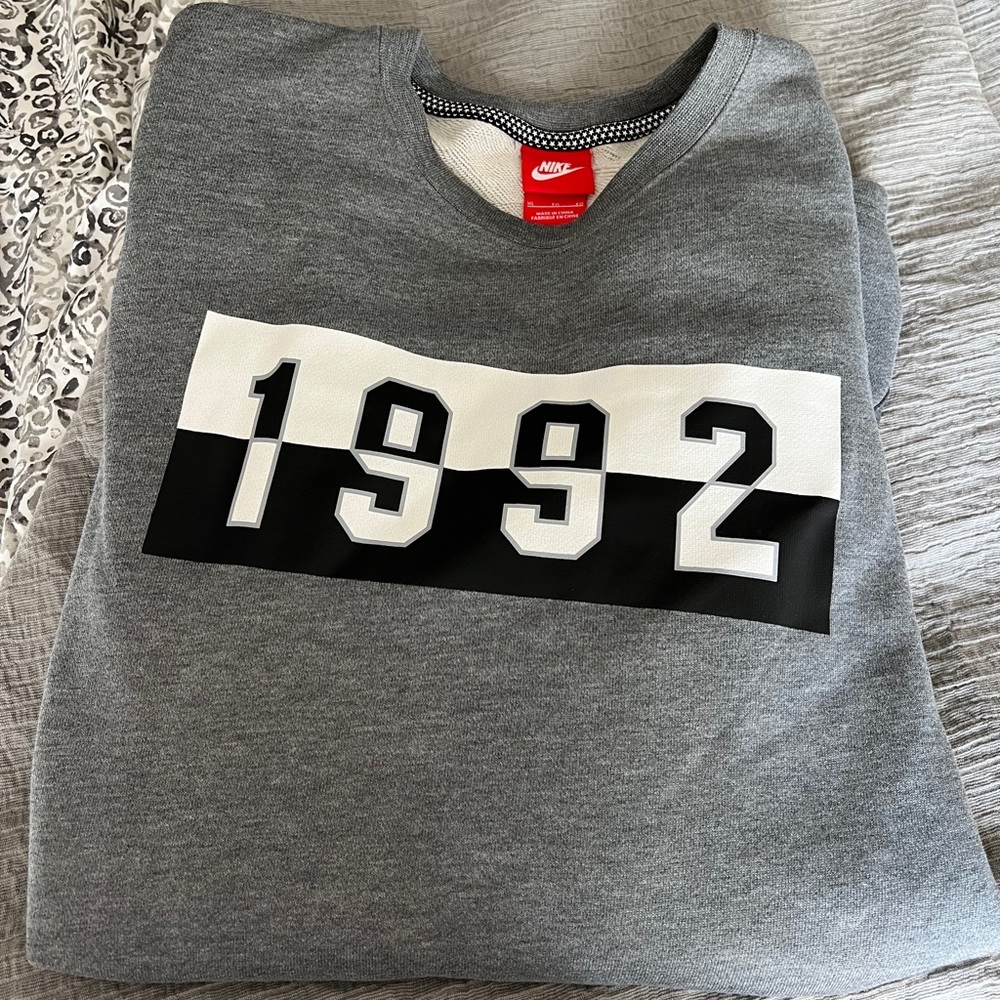 Nike Gray and Black Sweatshirt